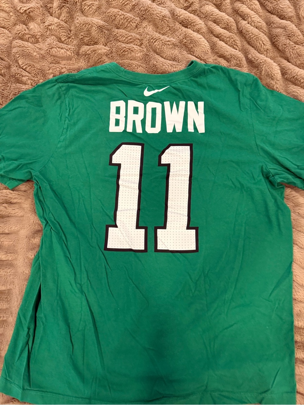 Nike Men’s Green Back-Number 'BROWN' Jersey Tee